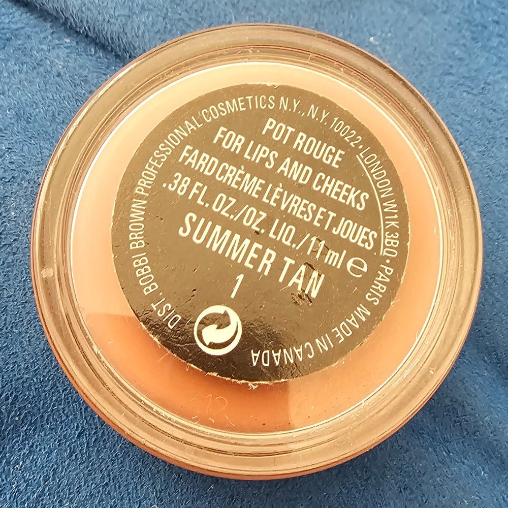 BOBBIE BROWN - POT ROUGE FOR CHEEKS & LIPS - SUMMER TAN 1 - GENTLY USED